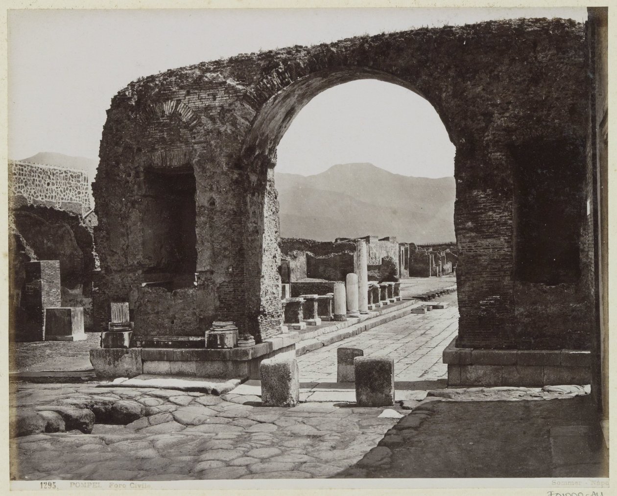 Utgrävningar i Pompeji av Giorgio Sommer