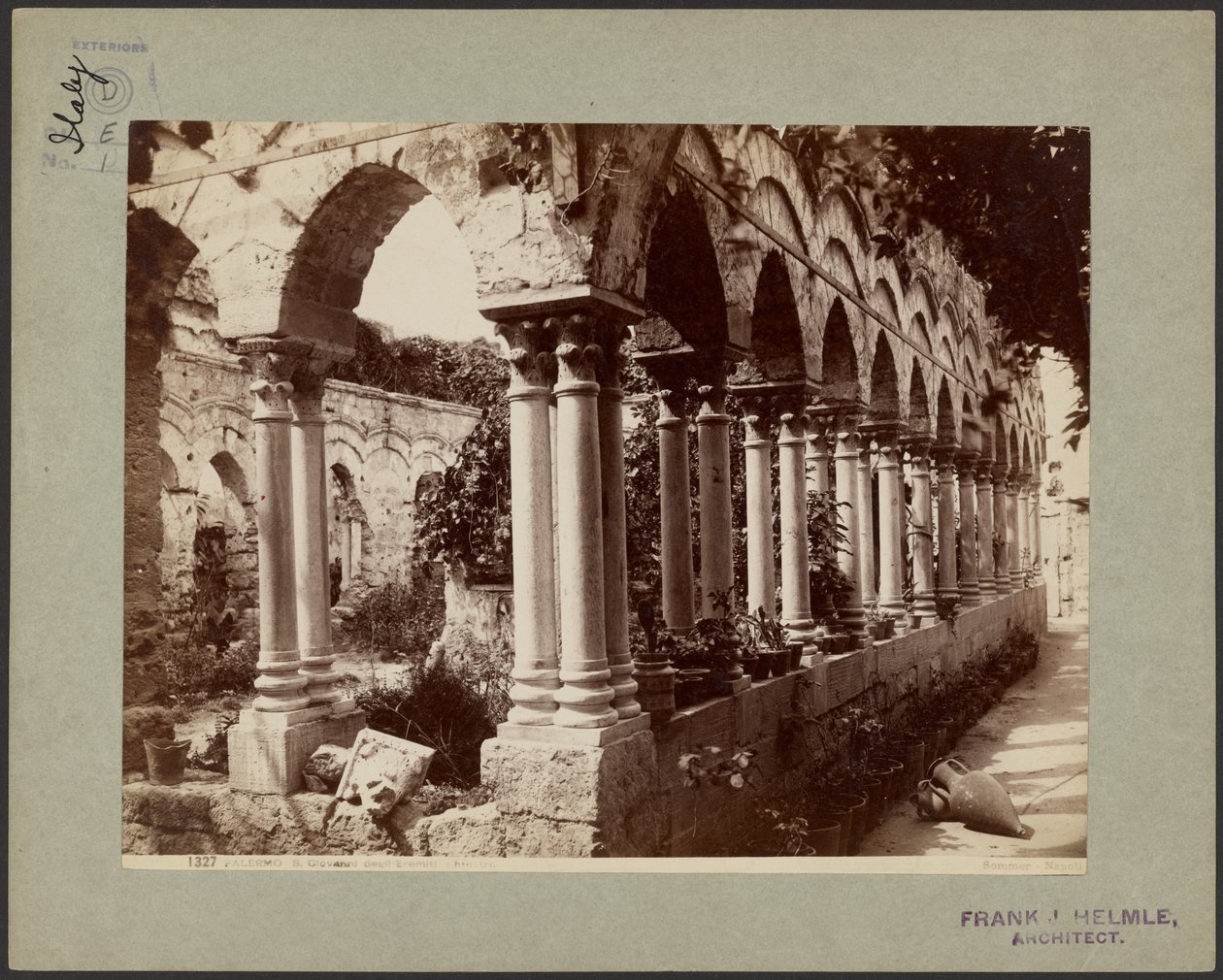 Palermo. S. Giovanni degli Eremati, klostergång av Giorgio Sommer