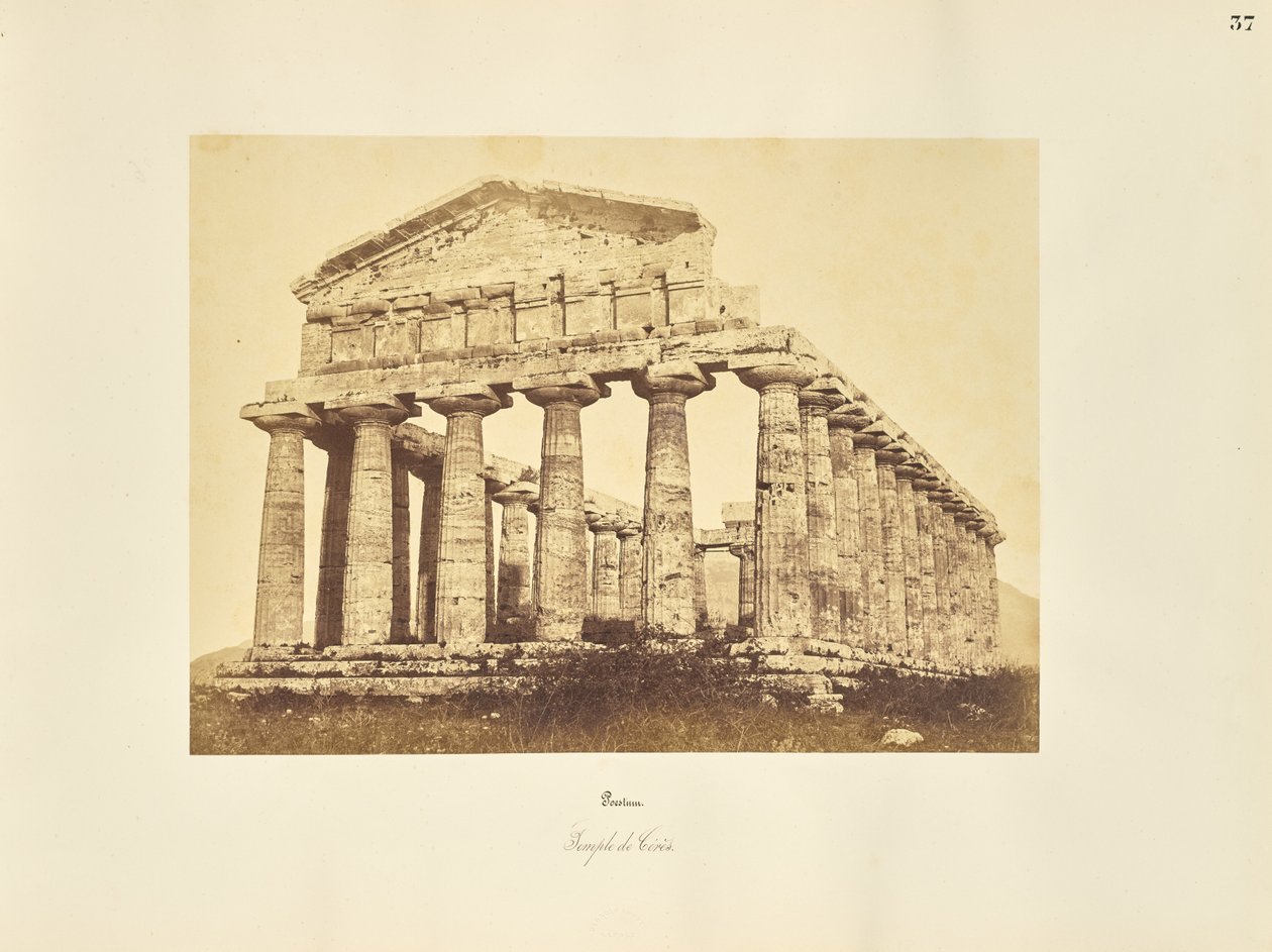 Paestum. Ceres tempel av Giorgio Sommer