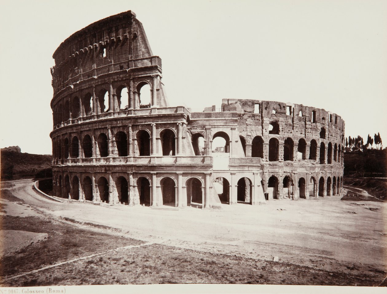 Colosseum eller flaviska amfiteatern, Rom av Giorgio Sommer