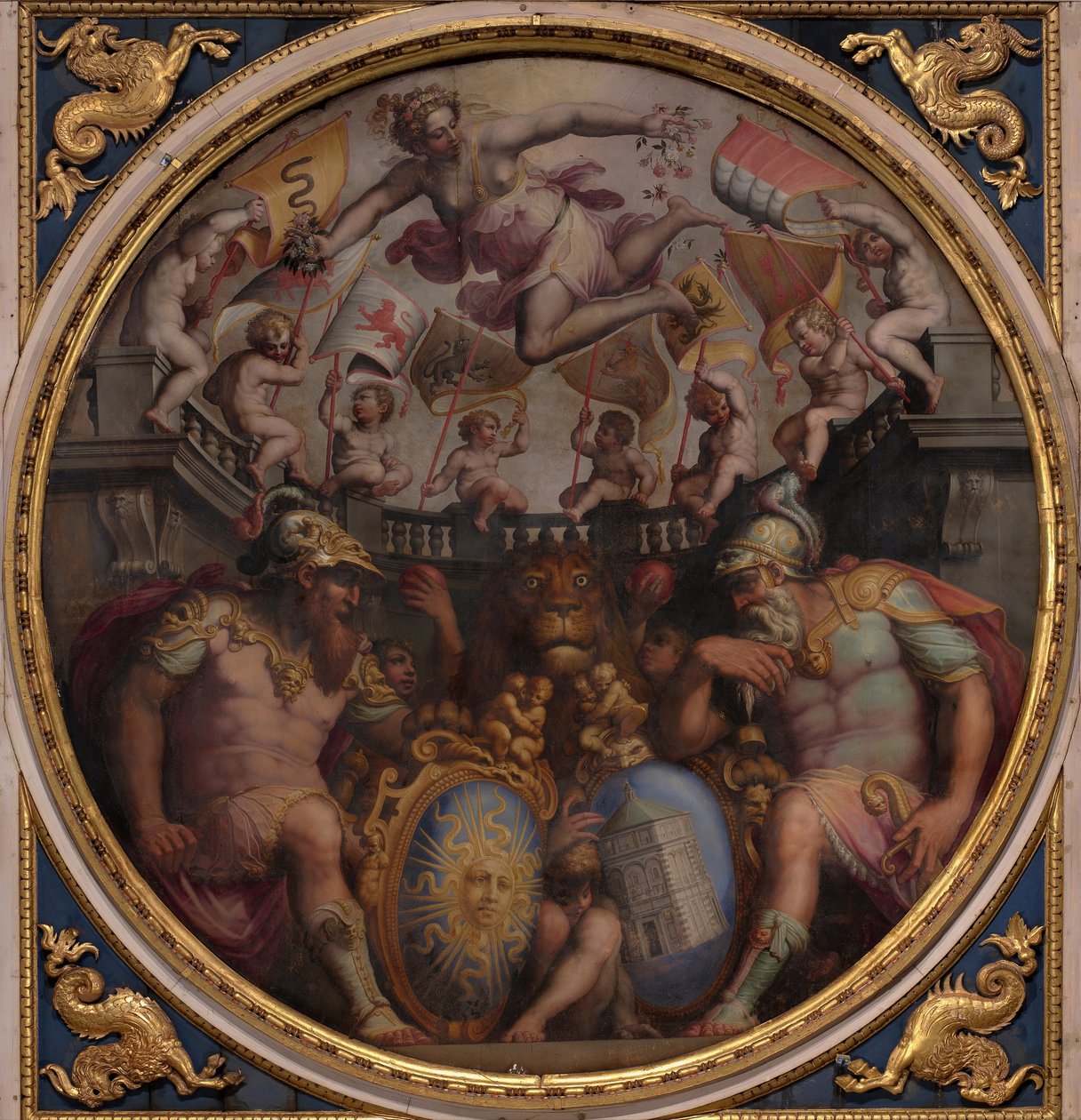 Allegorier över kvarteren San Giovanni och Santa Maria Novella, 1563-1565 av Giorgio Vasari