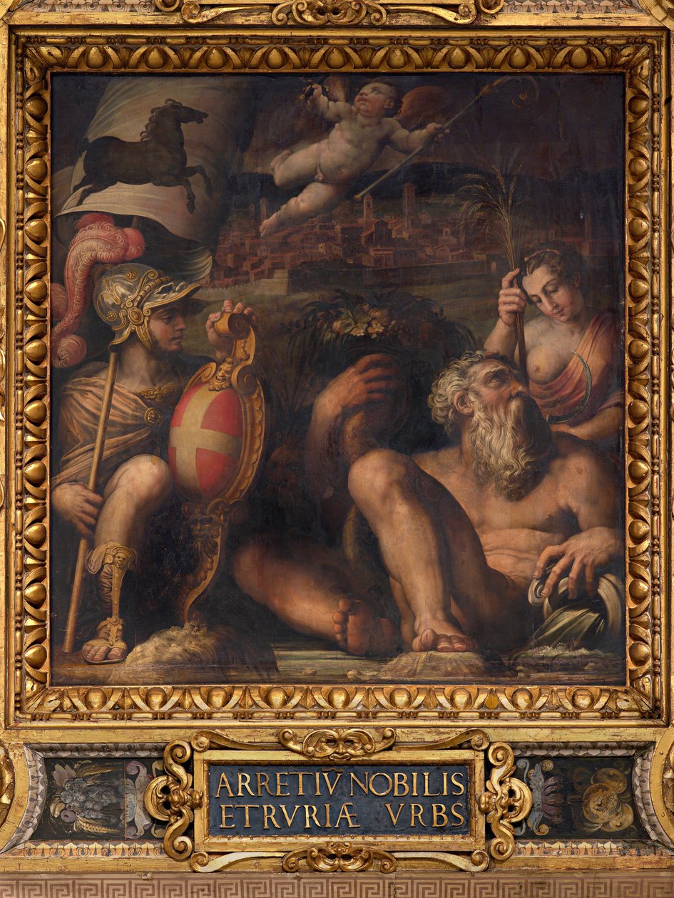 Allegorin om Arezzo av Giorgio Vasari