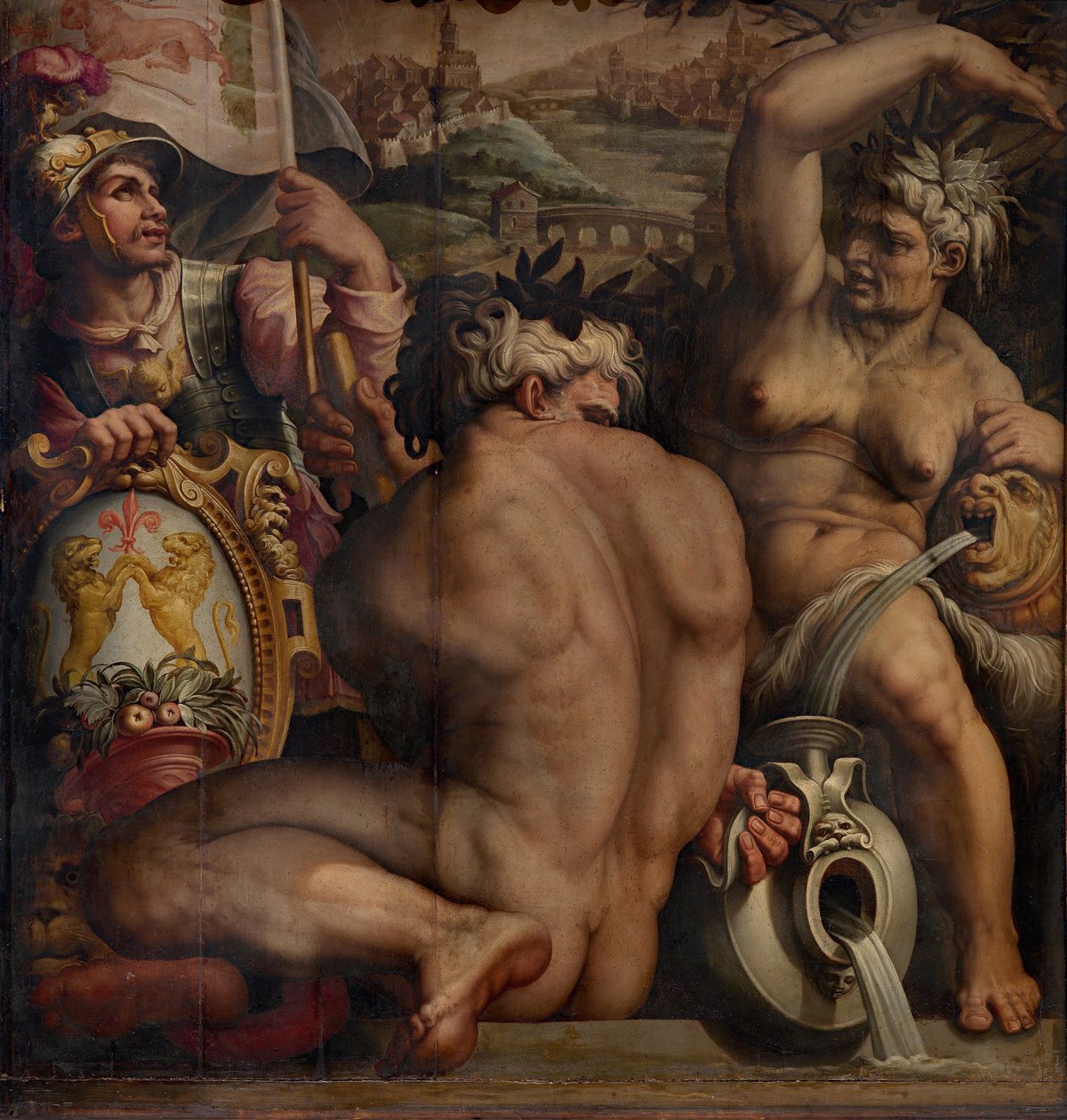 Allegori av Casentino, 1563-1565 av Giorgio Vasari