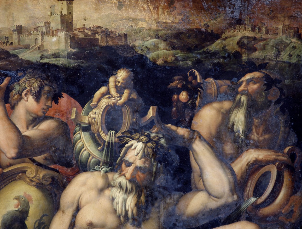 Allegori över Chianti-regionen, Italien av Giorgio Vasari