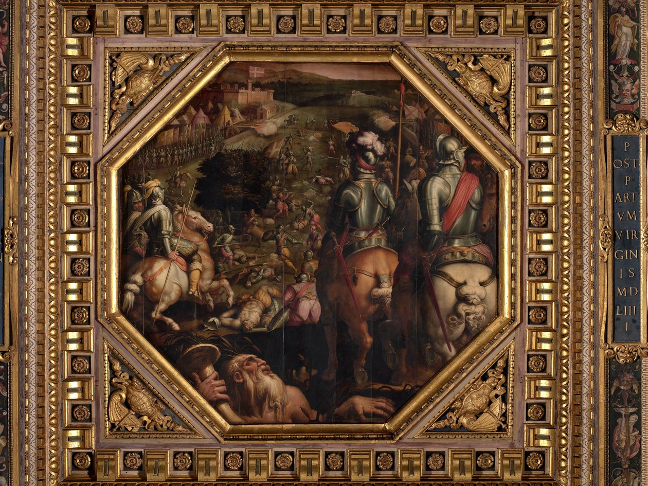 Slaget vid Marciano i Val di Chiana av Giorgio Vasari