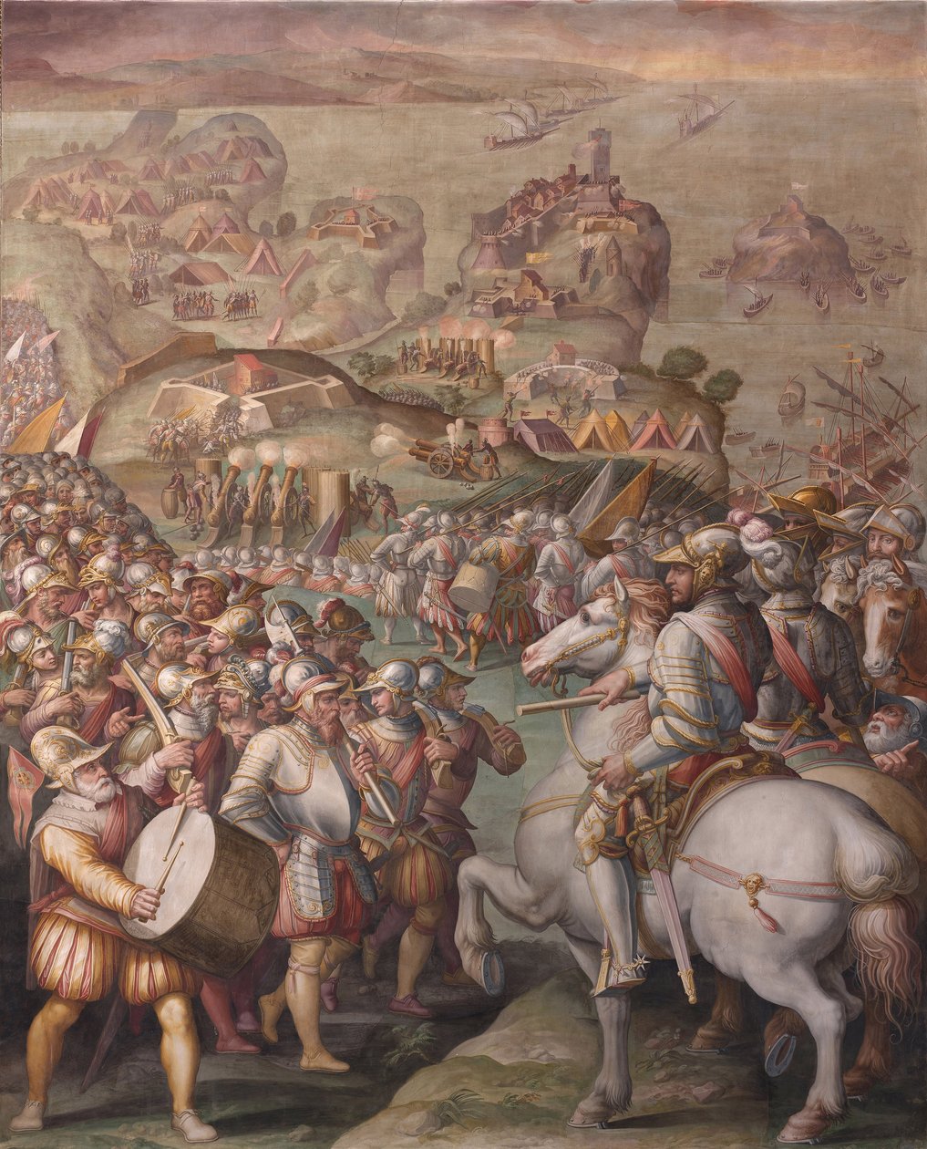 Tillfångatagandet av Porto Ercole, 1568-1570 av Giorgio Vasari