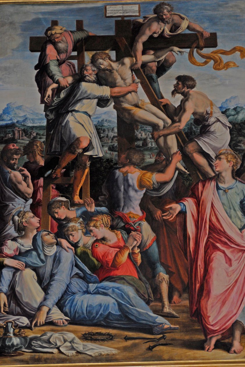 Jesus avsattes från korset av Giorgio Vasari