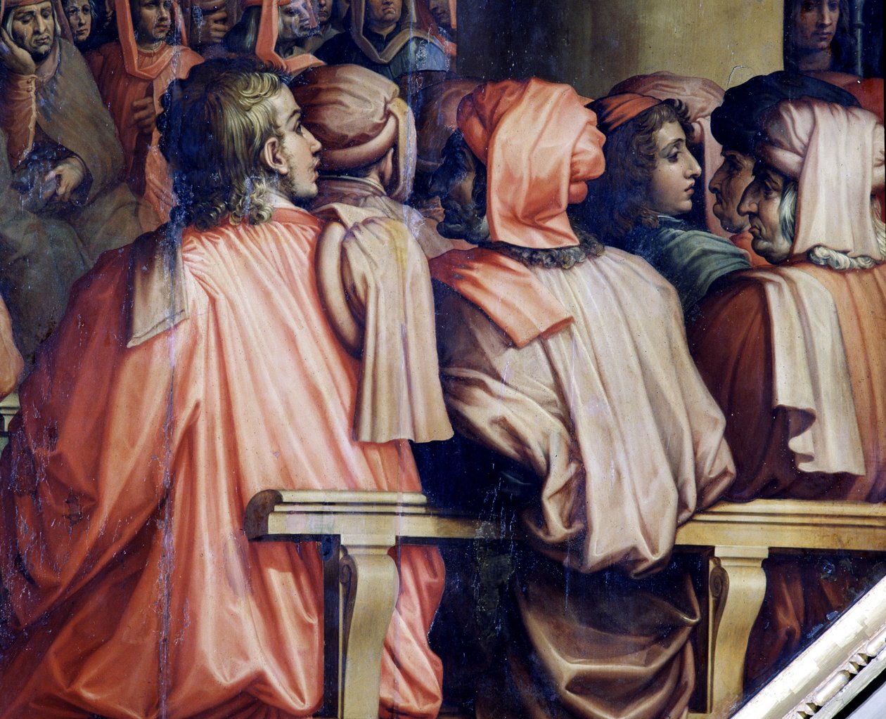 Bön av Antonio Giacomini för slaget vid Pisa av Giorgio Vasari