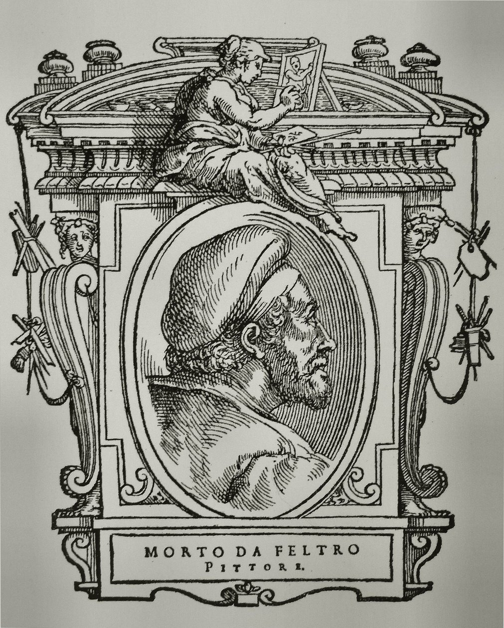 Porträtt av Morto da Feltre av Giorgio Vasari