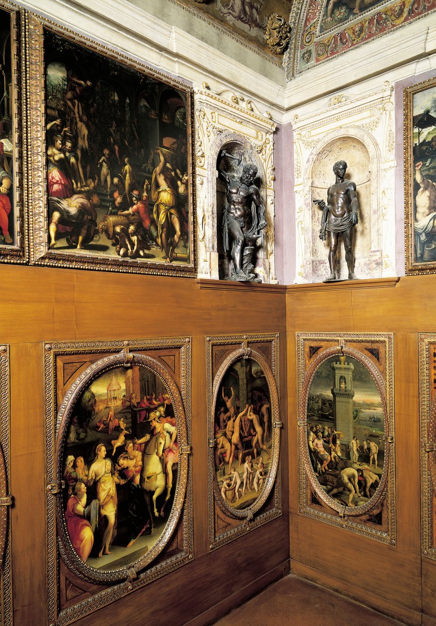 Studiolo (liten studie) av Francesco I, av Giorgio Vasari (1511-1574), Palazzo Vecchio, Florens, Italien av Giorgio Vasari