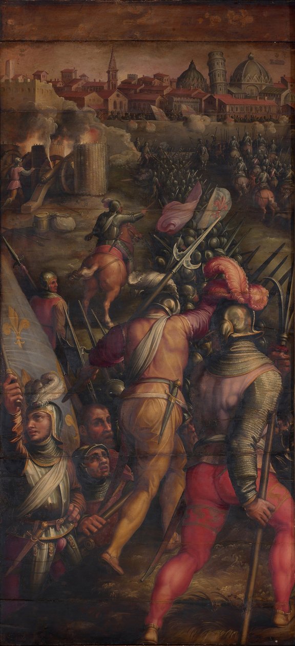 Slaget vid Barbagianni nära Pisa, 1563-1565 av Giorgio Vasari