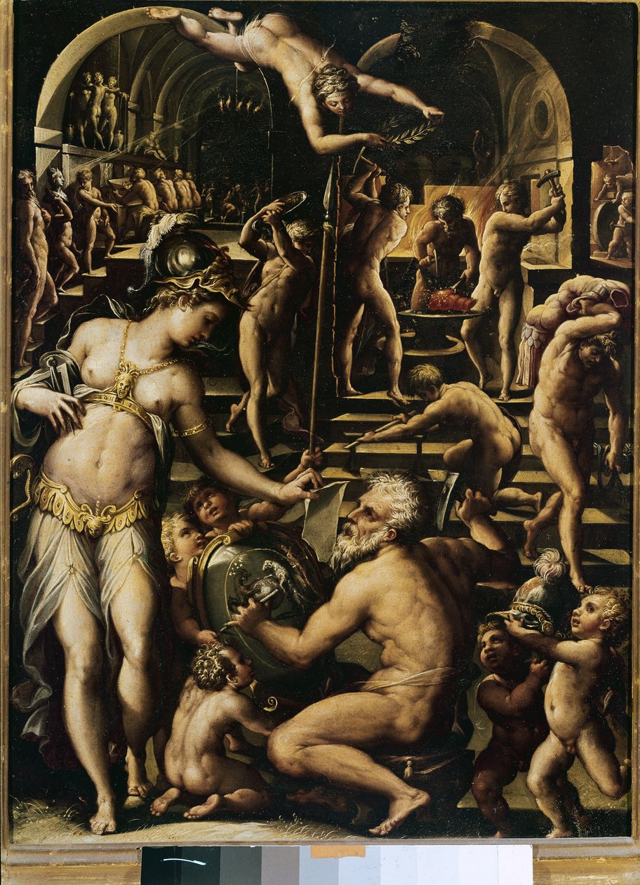 Vulcanos smedja av Giorgio Vasari