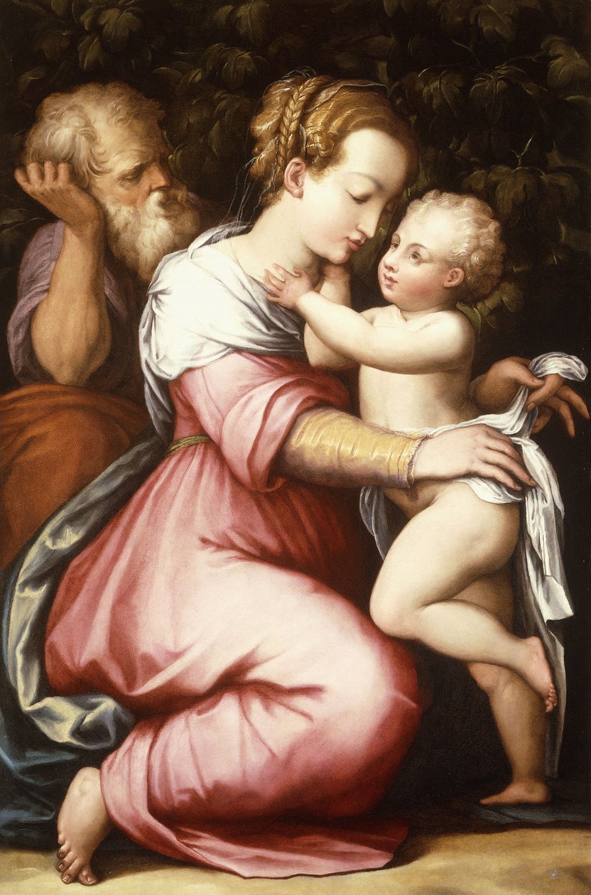 Den heliga familjen, 1500-talet av Giorgio Vasari