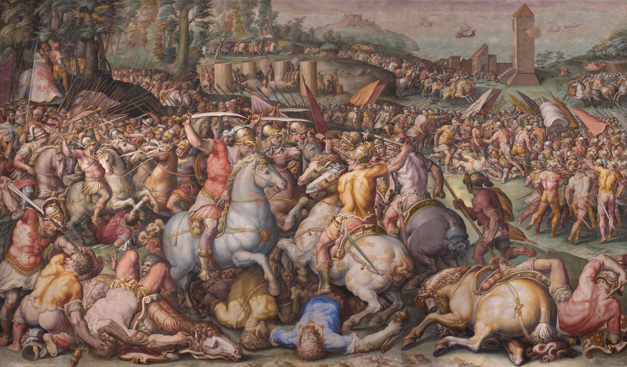 Pisanernas färd vid Torre San Vincenzo, 1568-1571 av Giorgio Vasari