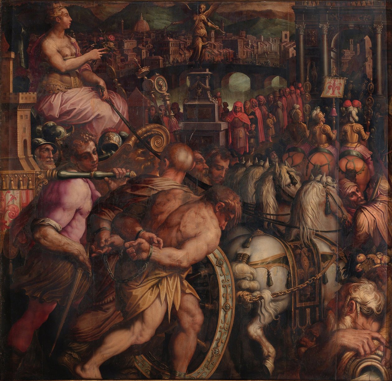 Triumf efter segern i Pisa, 1563-1565 av Giorgio Vasari
