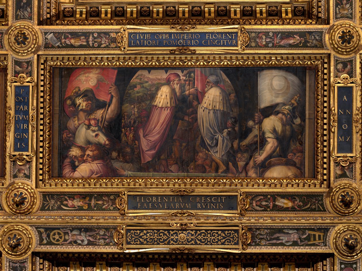 Unionen Florens och Fiesole av Giorgio Vasari