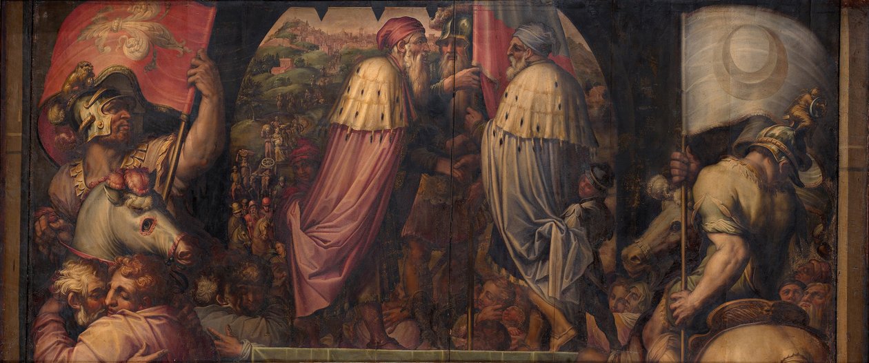 Unionen av Florens och Fiesole, 1563-1565 av Giorgio Vasari