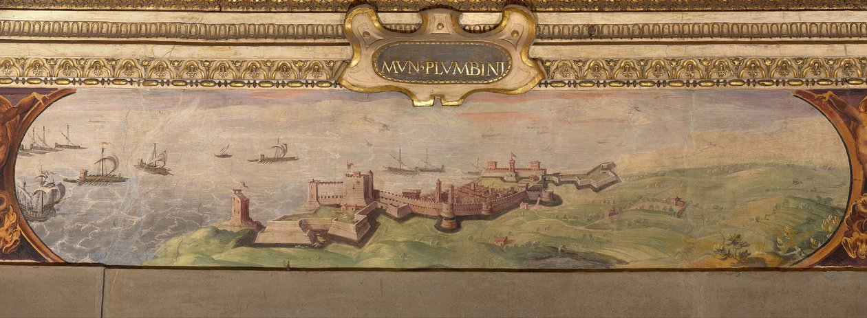 Utsikt över Piombino, 1557-1558 av Giorgio Vasari