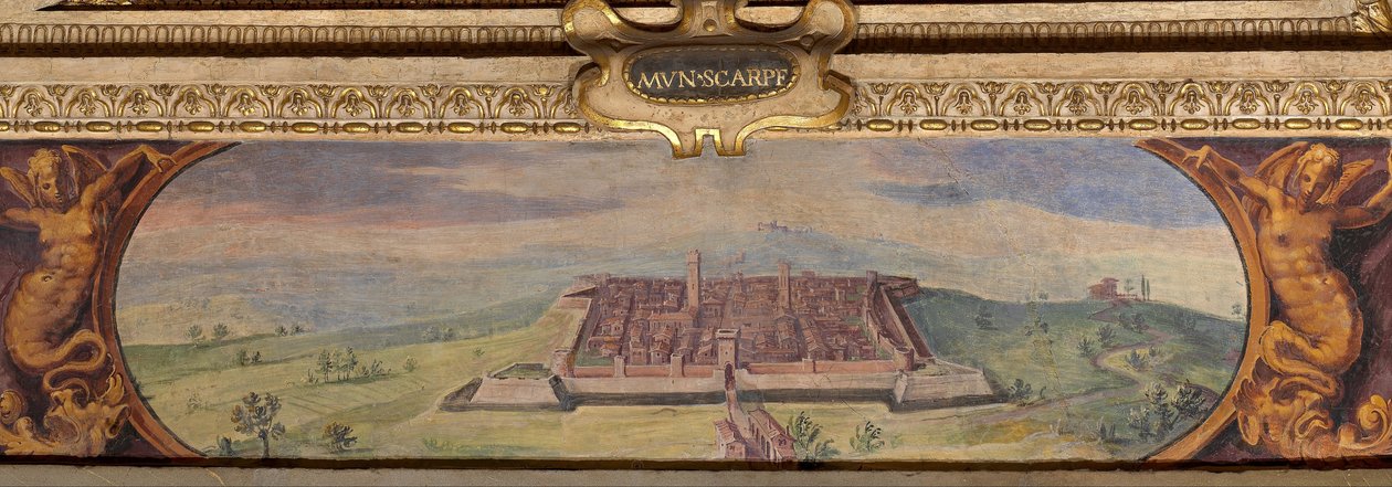 Utsikt över Scarperia, 1557-1558 av Giorgio Vasari