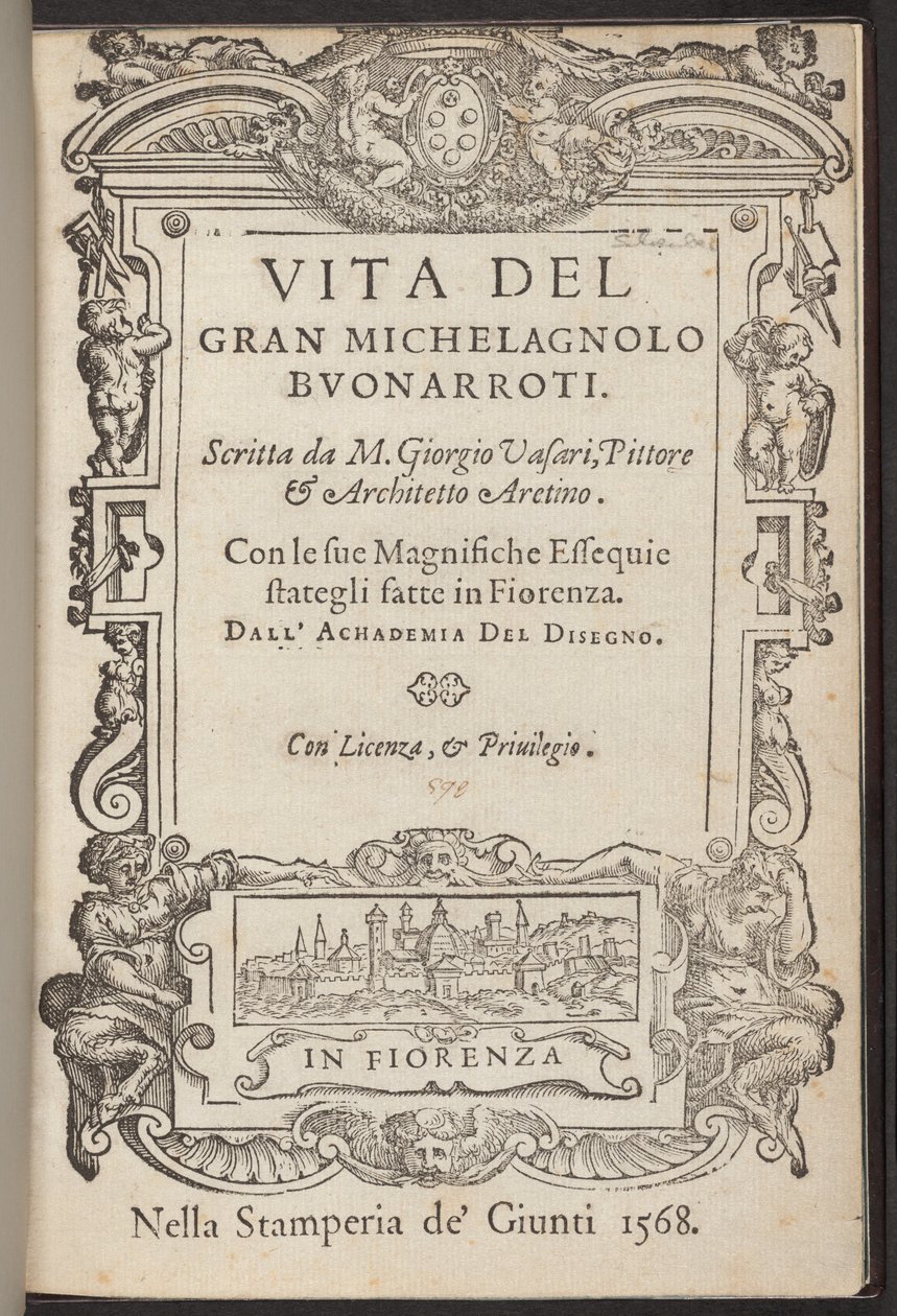 Livet för den store Michelagnolo Buonarroti av Giorgio Vasari