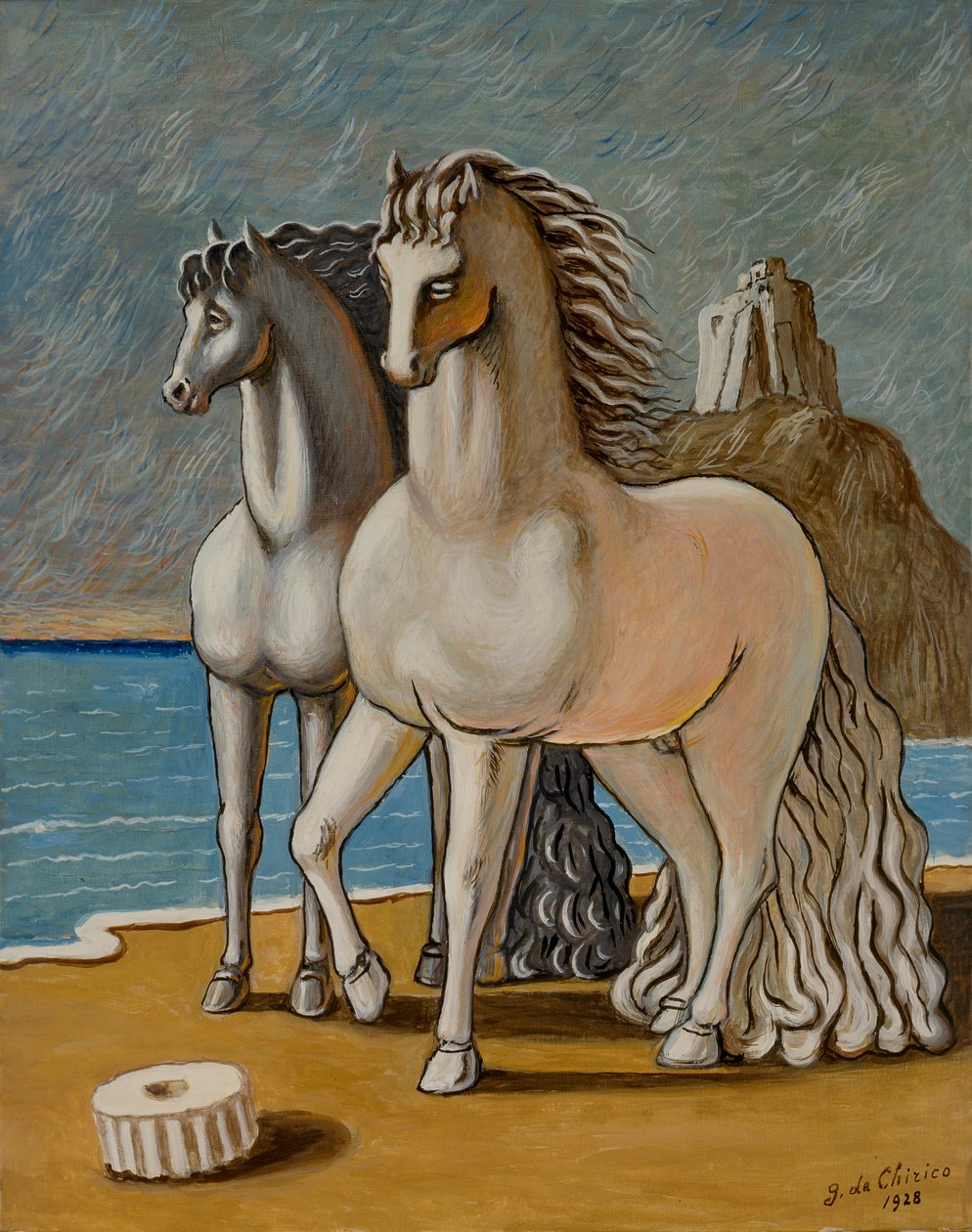 Forntida hästar av Giorgio de Chirico