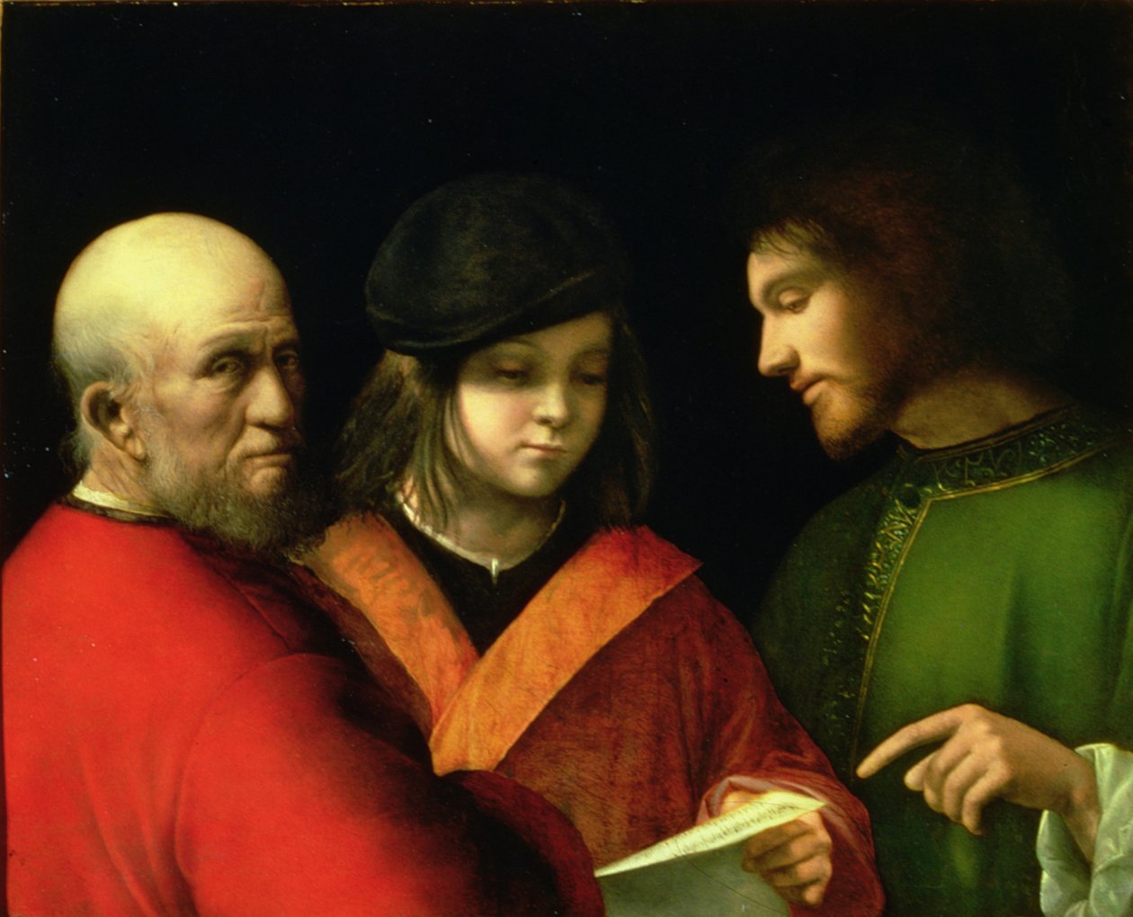 Människans tre tidsåldrar, ca 1500-01 (panel) av Giorgione da Castelfranco