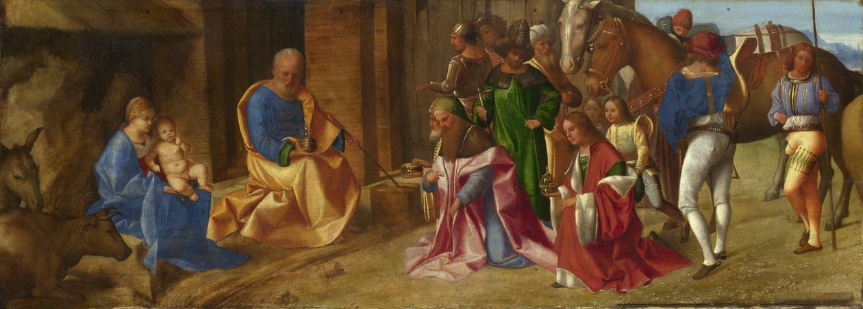 Italienska: De Heliga Trefaldigas tillbedjan De Heliga Trefaldigas tillbedjan av Giorgione
