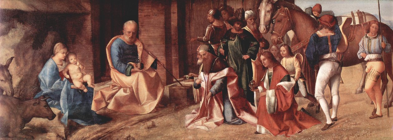 Italienska: De Heliga Trefaldigas tillbedjan De Heliga Trefaldigas tillbedjan av Giorgione