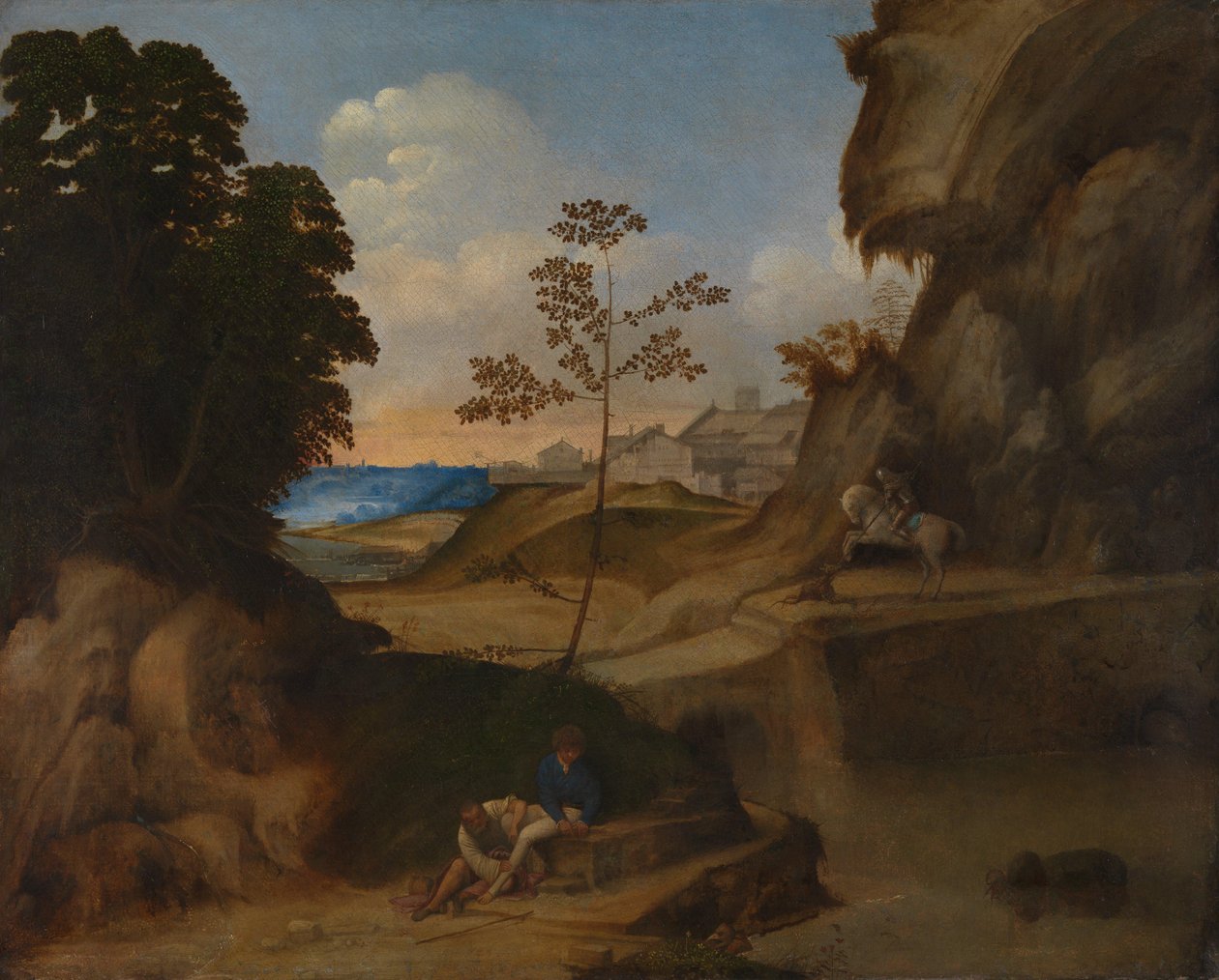 Italienska: Il Tramonto (Solnedgången) av Giorgione