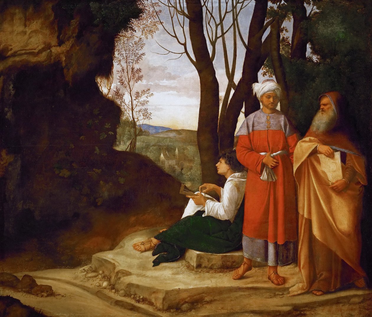 Tre filosofer av Giorgione