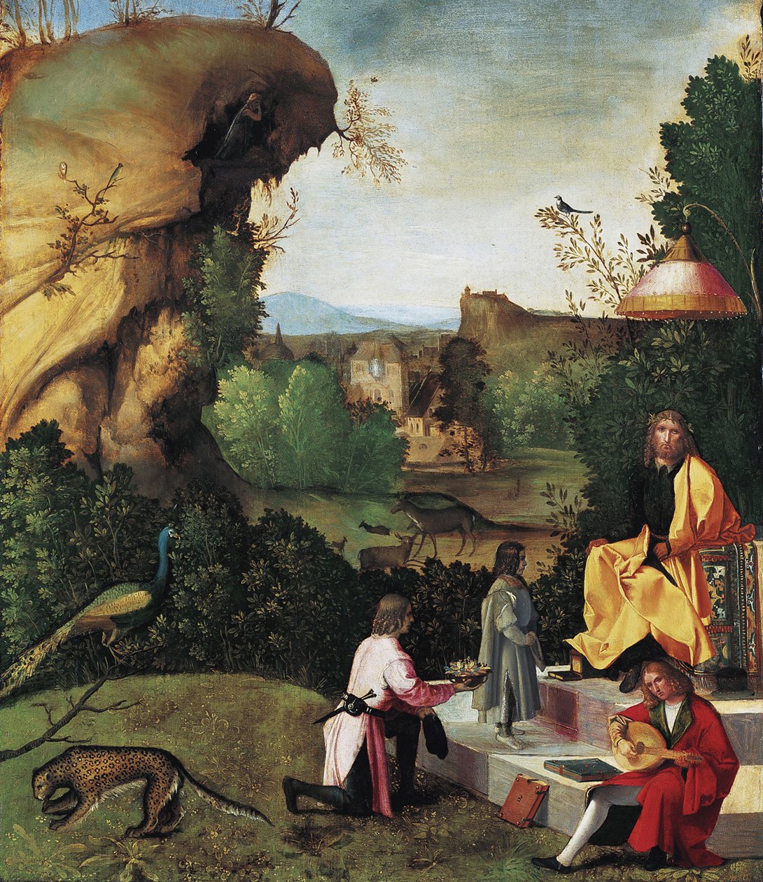 Saturnus landsförvisad, sent 1400-tal av Giorgione da Castelfranco