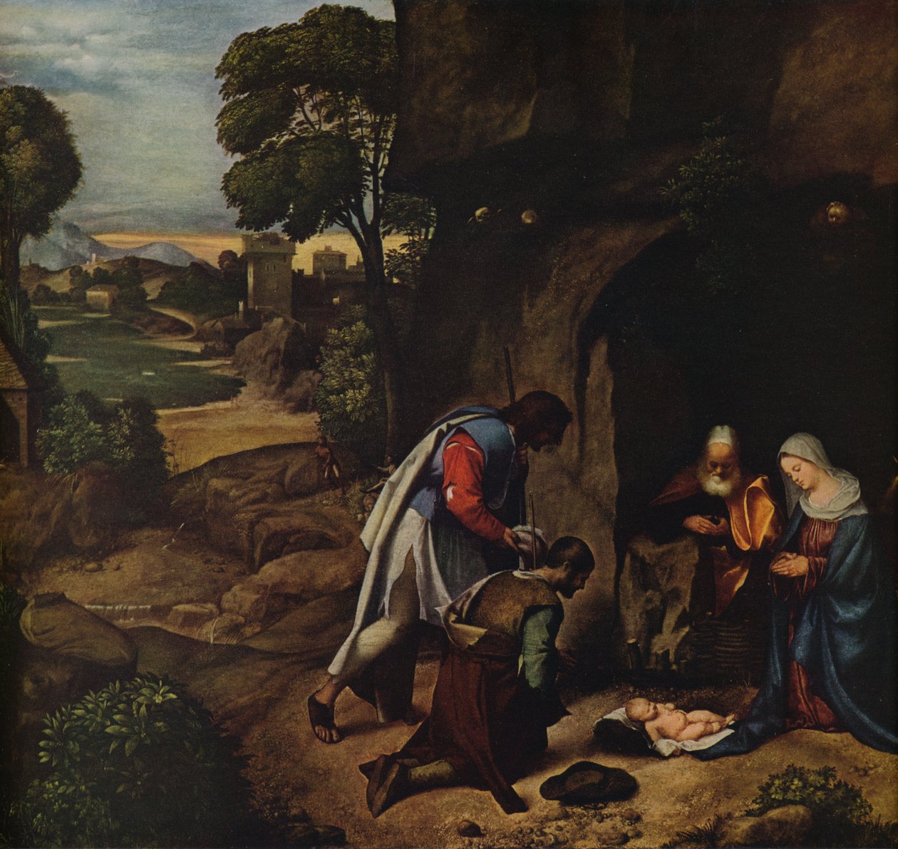 Herdarnas tillbedjan, 1505-1510 av Giorgione da Castelfranco