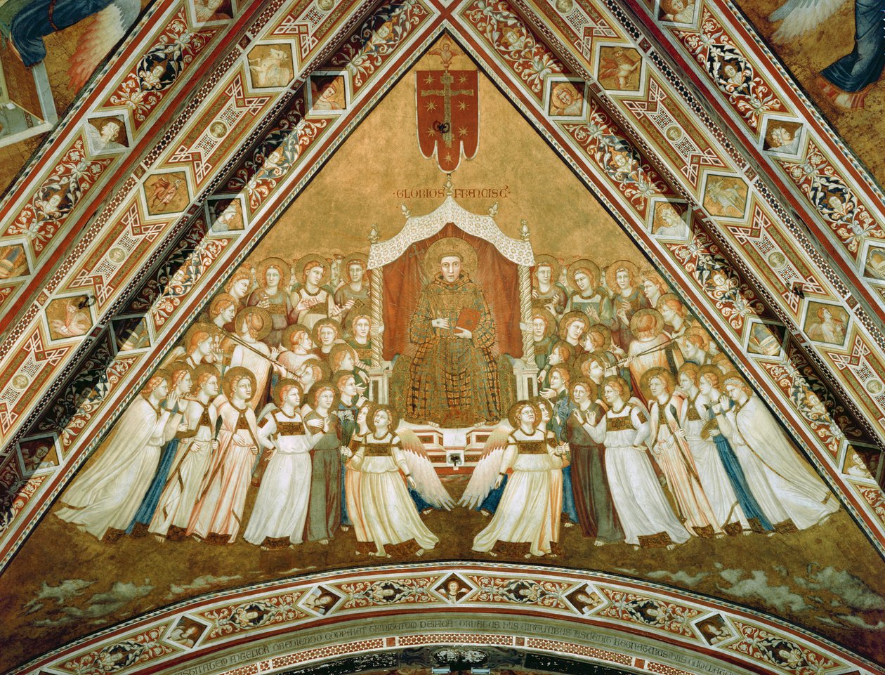 Allegori av den helige Franciskus i ära, ca 1330 av Giotto di Bondone