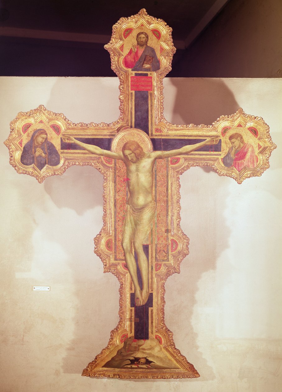 Krucifix (tempera på panel) av Giotto di Bondone