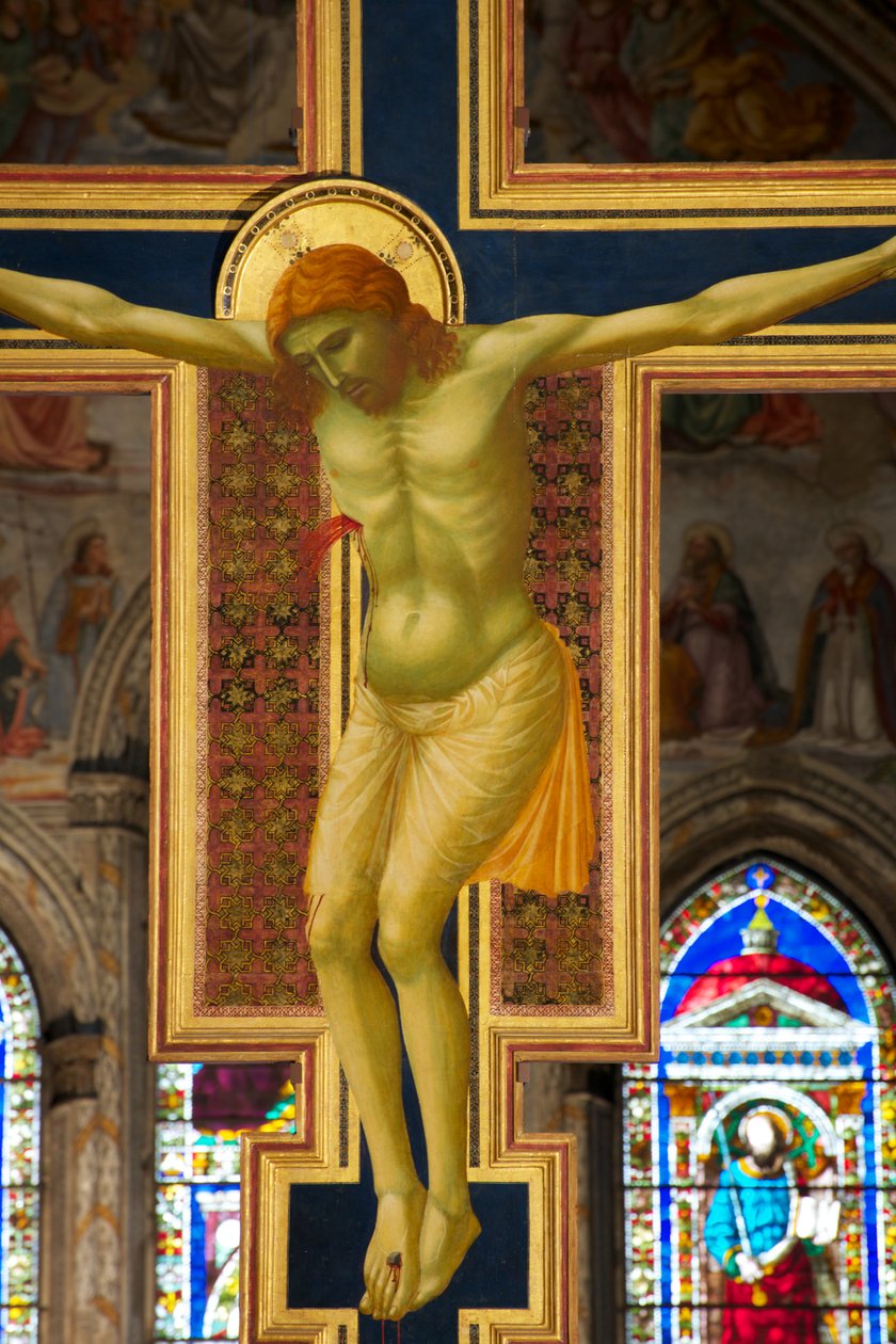 Detalj av korsfästelsen, c.1288-89 tempera på panel av Giotto di Bondone