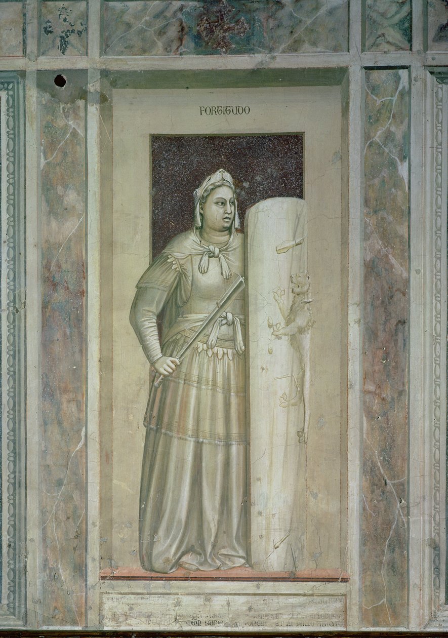 Förtitude, c.1305 av Giotto di Bondone