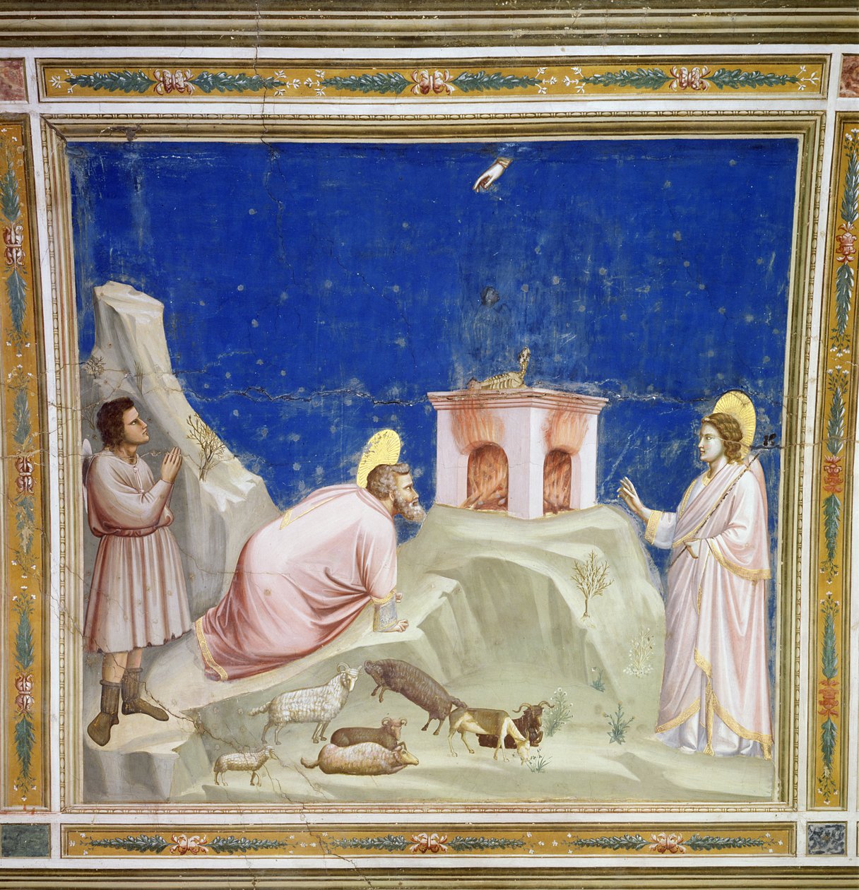 Joachims offer, c.1305 av Giotto di Bondone