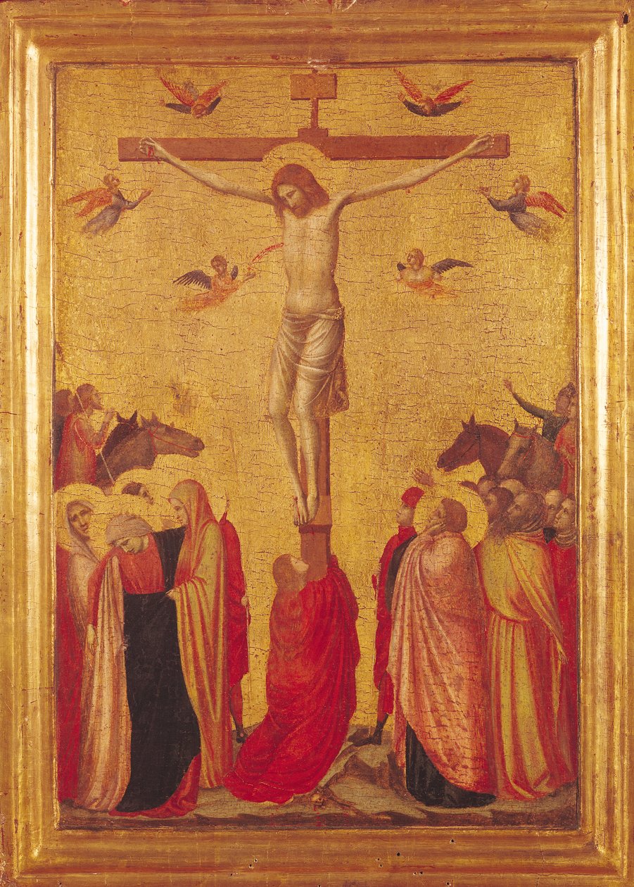Korsfästelsen (tempera på panel) av Giotto di Bondone