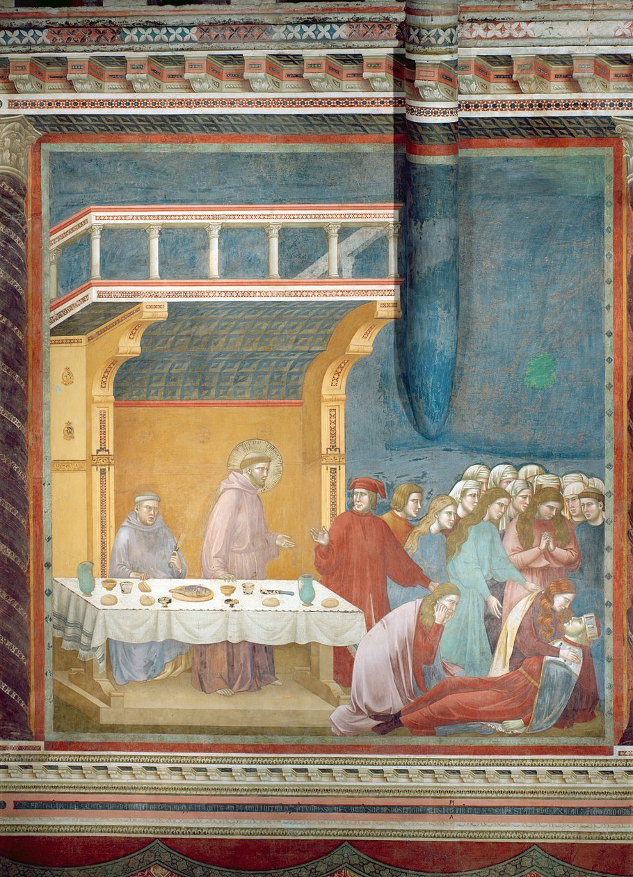 Riddarens död av Celano, 1297-1300 av Giotto di Bondone