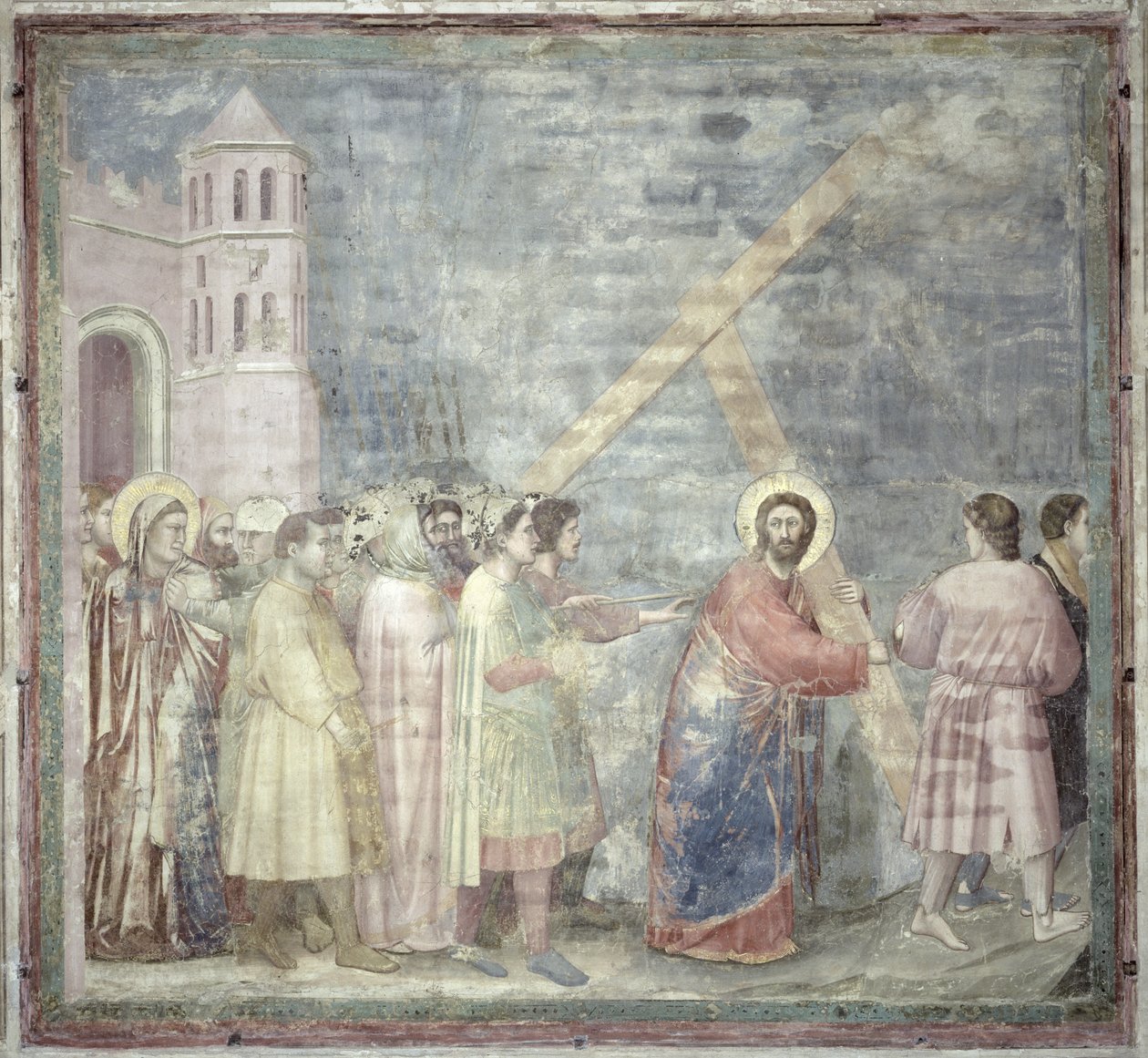 Vägen till Golgata, ca 1305 av Giotto di Bondone