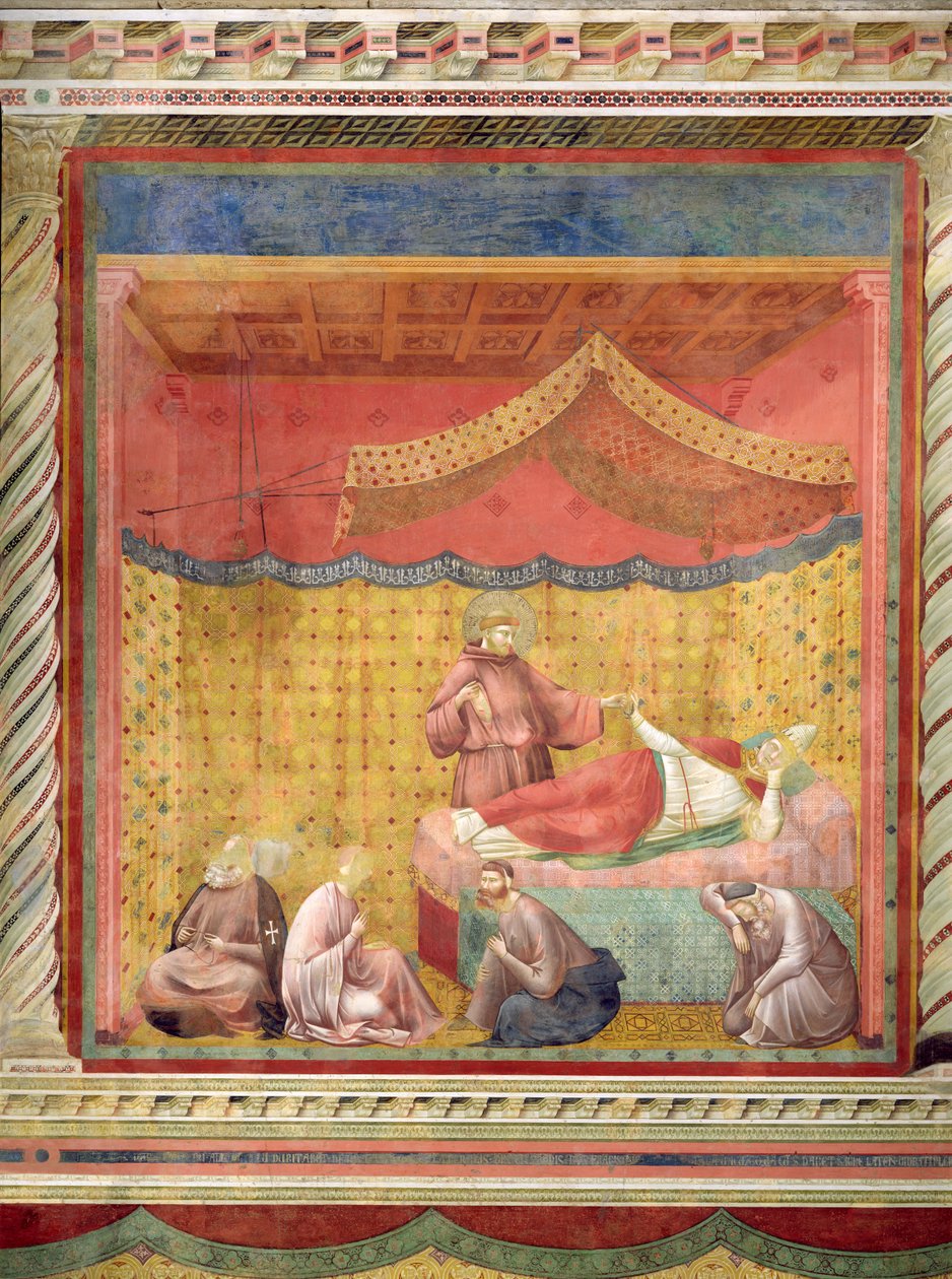 Visionen av påven Gregorius IX (1170-1241) 1297-99 av Giotto di Bondone