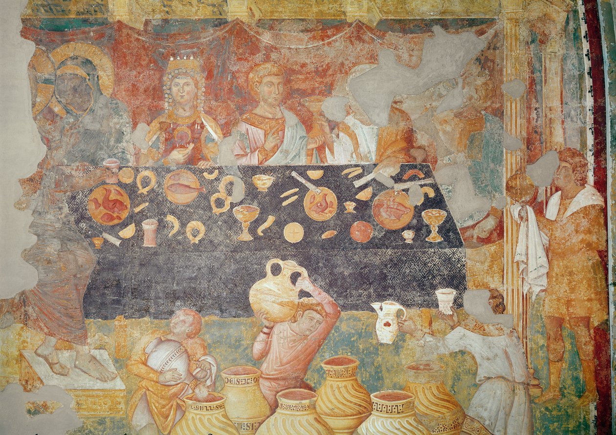 Bröllopet i Kana, 1297-99 av Giotto di Bondone