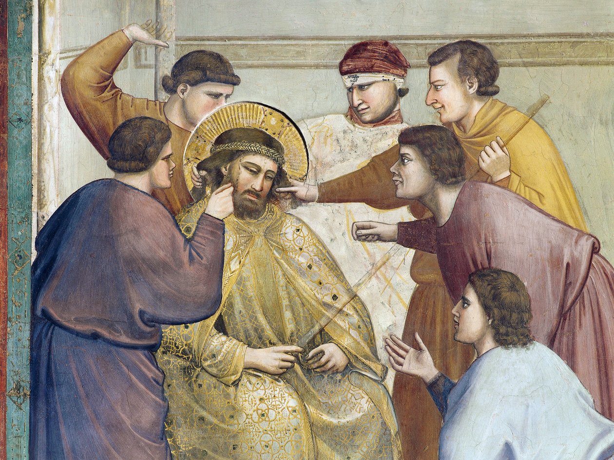 Kristi flagellation, detalj från Kristi liv och lidande, av Giotto av Giotto (c.1266 1337)