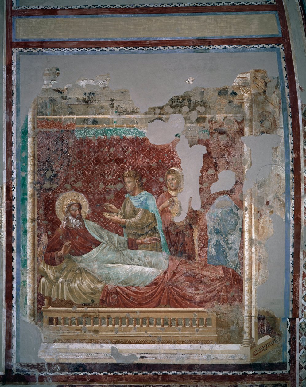 Isaac avvisar Esau - Fresco av Giotto (c.1266 1337)