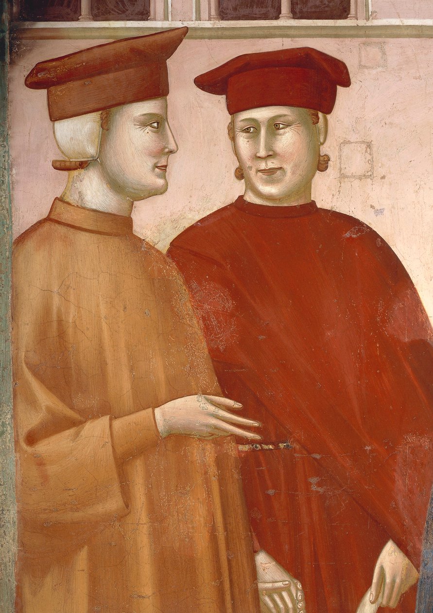 Italien, Umbrienregionen, Assisi, Basilica of Saint Francis of Assisi av Giotto (c.1266 1337)