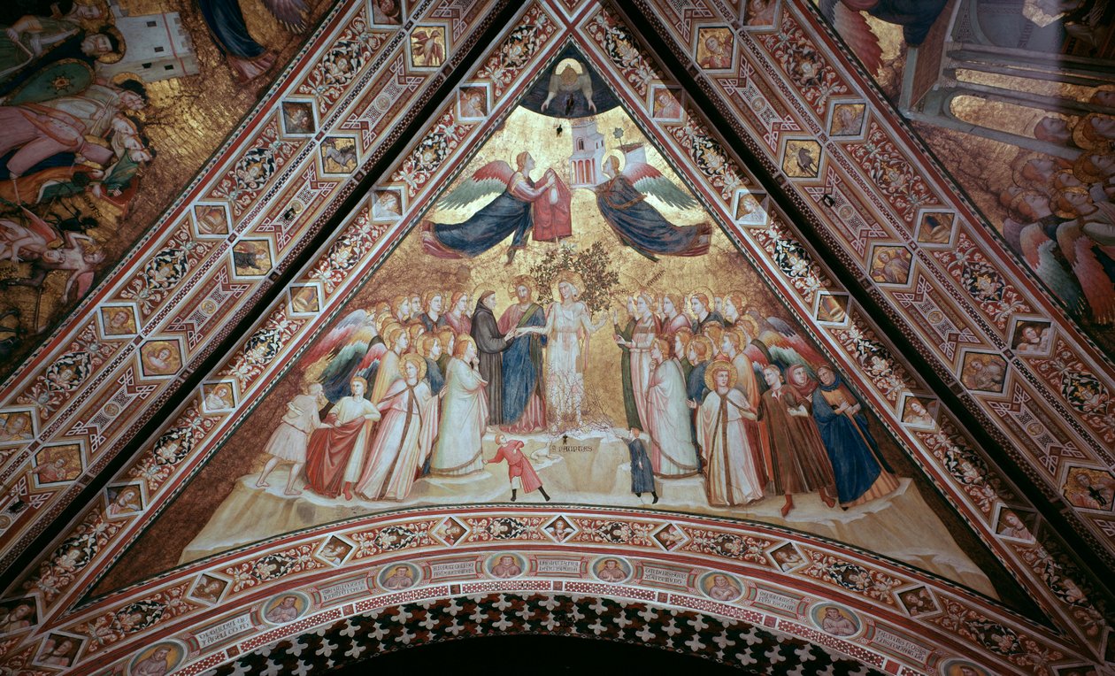 Allegori om fattigdomen (fresko av Giotto (c.1266 1337)