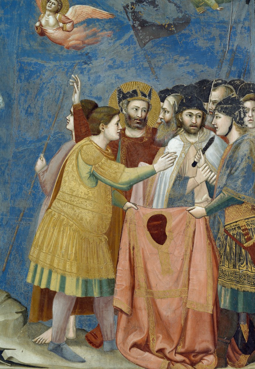Crucifixion, Detalj från Life and Passion of Christ, av Giotto av Giotto (c.1266 1337)