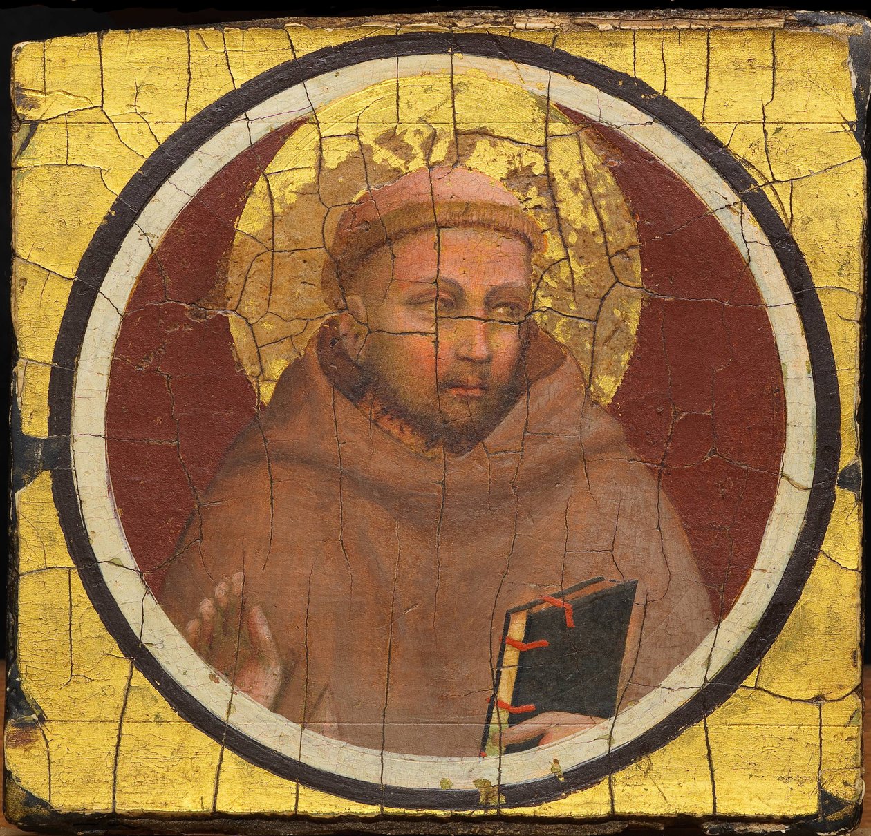 Saint Francis of Assisi av Giotto di Bondone (1266-1377). Tempera på panel, ca 1320, Ente Cassa di Risparmio, Florens av Giotto (c.1266 1337)