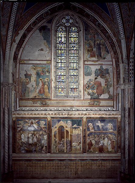 Scener från Kristi liv och den helige Franciskus cykel av Giotto (c.1266 1337)