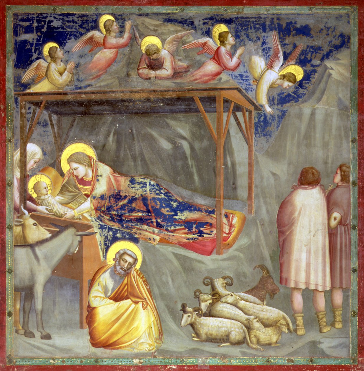 Födelsekyrkan, Arenakapellet, Padua, ca 1305 (fresker) (för detaljer se 65207) av Giotto (c.1266 1337)